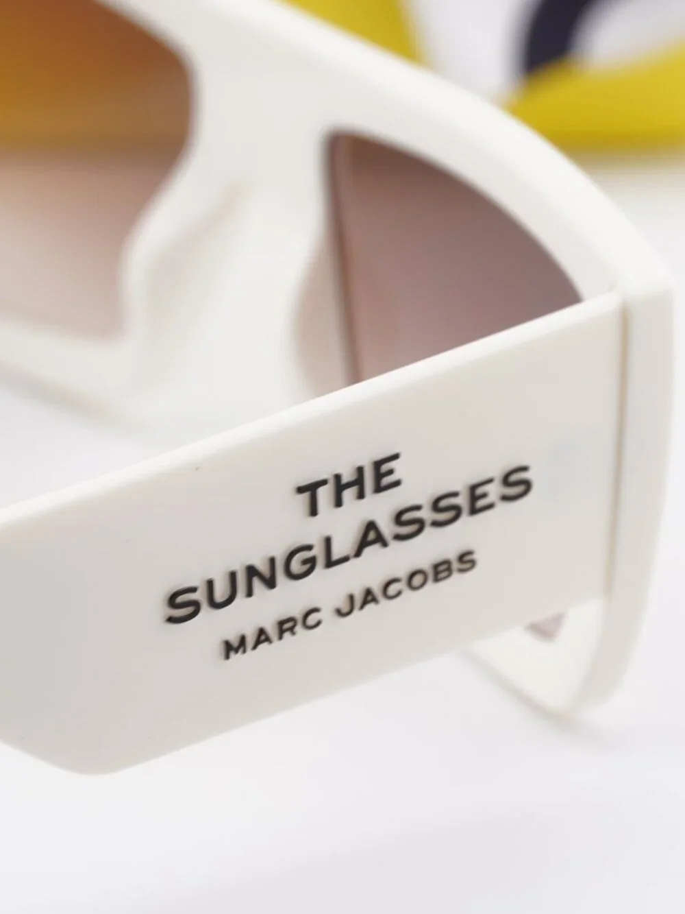 Marc Jacobs MARC 775/S 0SZJ HA Rectangle Sunglasses - White / Brown